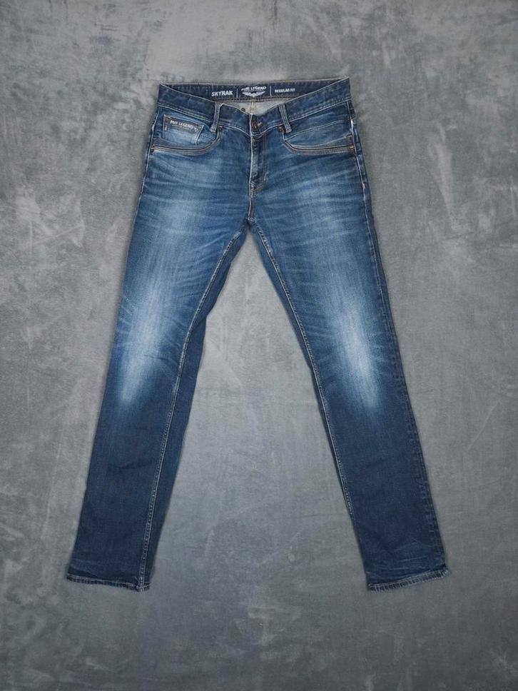 PME Legend Broek Skyrak Regular Fit W34 L36 Blauw Pall Mall, Kleding | Heren, Spijkerbroeken en Jeans, Zo goed als nieuw, W33 - W34 (confectie 48/50)