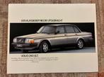 Volvo 240 GLT brochure sheet, Verzenden, Zo goed als nieuw, Volvo
