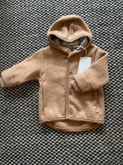 Prachtig jasje gekookte wol DISANA mt 74/80 caramel, Kinderen en Baby's, Babykleding | Maat 80, Nieuw, Jongetje of Meisje, Jasje