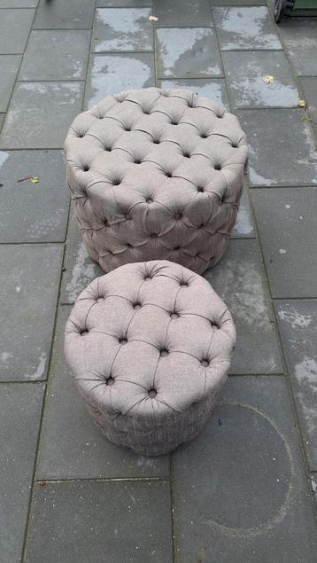 Riviera Maison Hockers/Poefs - Set van 2 beschikbaar voor biedingen