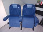 Set bioscoopstoelen blauw, Huis en Inrichting, Fauteuils, Ophalen, Gebruikt, 75 tot 100 cm, 125 cm of meer