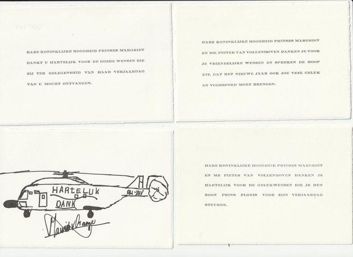 11 bedankkaartjes koninklijk huis, Verzamelen, Koninklijk Huis en Royalty, Gebruikt, Kaart, Foto of Prent, Nederland, Verzenden