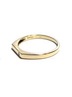 14k gouden ring met een diamant, Sieraden, Tassen en Uiterlijk, Ringen, -, -, Ophalen of Verzenden, Zo goed als nieuw