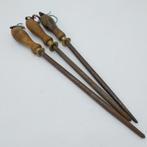 3 oude Engelse slagers slijpstangen, Ophalen of Verzenden