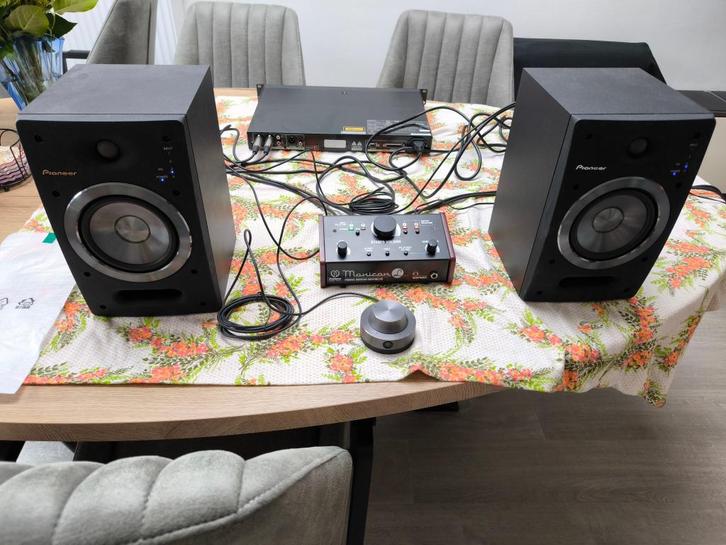 2st Pioneer S-DJ05 + controller + kabels, Audio, Tv en Foto, Luidsprekers, Gebruikt, Front, Rear of Stereo speakers, Minder dan 60 watt