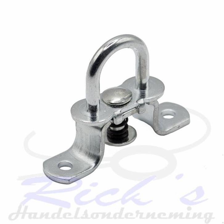 Zeiloog, huifsluiting draaioog rond met veer 27mm, Caravans en Kamperen, Caravan accessoires, Nieuw, Ophalen of Verzenden