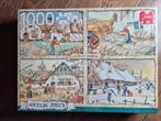 Puzzel Anton Pieck 4 Seizoenen Jumbo 1000 st, Ophalen of Verzenden, 500 t/m 1500 stukjes, Gebruikt, Legpuzzel