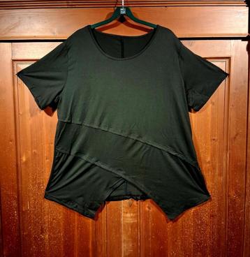 asymmetrische zwart stretch shirt 48/50 beschikbaar voor biedingen