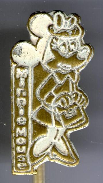 Minnie Mouse wit op koper strip speldjes ( S_124a ) beschikbaar voor biedingen