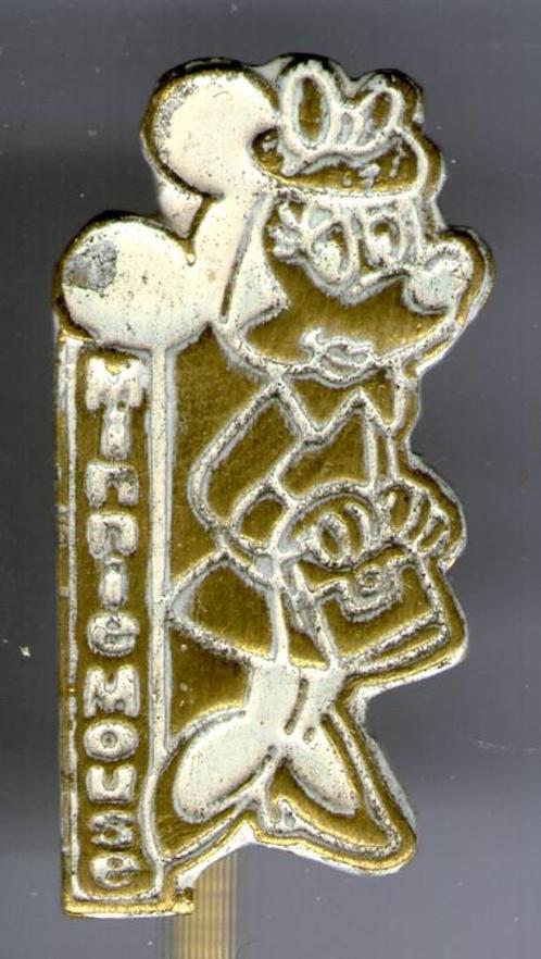 Minnie Mouse wit op koper strip speldjes ( S_124a ), Verzamelen, Speldjes, Pins en Buttons, Nieuw, Speldje of Pin, Figuurtje, Verzenden
