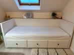 Zgan Ikea Hemnes bed bedbank 80x200, kan tot 160x200, Ophalen, Verstelbaar, Eenpersoons, Wit