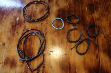 10 kettingen en armbandjes - boho - hippie beschikbaar voor biedingen