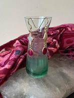 Robijn zoetwater parel beschermt liefde passie magie uniek, Sieraden, Tassen en Uiterlijk, Oorbellen, Nieuw, Ophalen of Verzenden