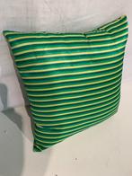 groen kussen / gele strepen, Niet bekend, Niet bekend, Vierkant, Nieuw