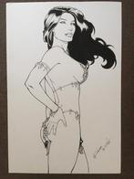 Rubismar da Costa original schets drawing sexy Jungle Girl, Antiek en Kunst, Verzenden