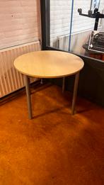 Verstelbare ronde tafel - 80cm diameter, Huis en Inrichting, Tafels | Eettafels, Ophalen, Gebruikt, Rond, Tot twee personen