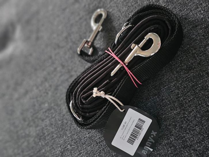 AnnyX verstelbare Hondenriem - FUN - Zwart - Lengte 3 meter, Dieren en Toebehoren, Hondenriemen, Nieuw, Hondenriem, Ophalen of Verzenden