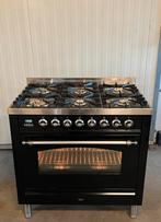 Luxe Boretti hoogglans fornuis 6 pits - 90 cm, Ophalen of Verzenden