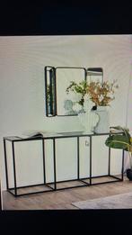 ELEONORA sidetable ‘Chara’ zwart marmer, 180 x 40 cm, Huis en Inrichting, Ophalen, Overige materialen, Zo goed als nieuw, 150 tot 200 cm