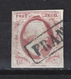 Nederland 2 geb Willem III 1852 ; 1e postzegel van Nederland, Verzenden, T/m 1940, Gestempeld