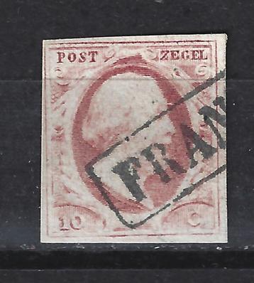 Nederland 2 geb Willem III 1852 ; 1e postzegel van Nederland beschikbaar voor biedingen