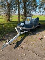 Boot met trailer - lekke tube, zo meenemen!, Watersport en Boten, Boottrailers, Ophalen, Minder dan 1500 kg, Gebruikt, Overige typen