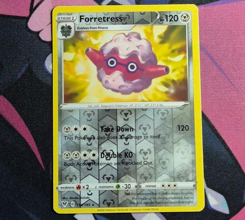 Forretress Reverse Vivid Voltage 114/185, Hobby en Vrije tijd, Verzamelkaartspellen | Pokémon, Zo goed als nieuw, Losse kaart