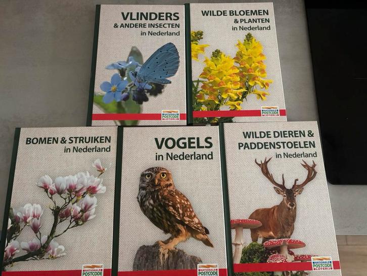 5 natuur boeken postcodeloterij, Boeken, Natuur, Zo goed als nieuw, Natuur algemeen, Ophalen