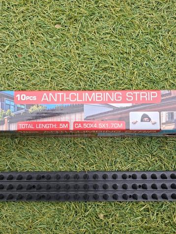  anti-klimstrip.

Aantal: 10 stuks

Totale lengte: 5 meter

 beschikbaar voor biedingen