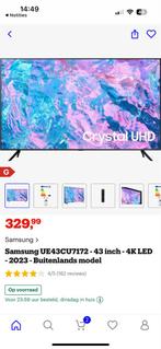 Samsung Smart TV 43 inch 4K LED - Nieuw! Met muurbeugel., LED, Nieuw, Ophalen of Verzenden, Samsung