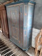 Antieke beschilderde 1 deurskast ,1837, Antiek en Kunst, Ophalen