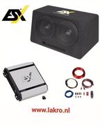 ESX DBX208Q SUBWOOFER MET KLASSE D VERSTERKER, Auto diversen, Autospeakers, Ophalen of Verzenden, Nieuw