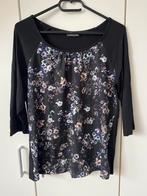 Mooie blouse shirt zwart met bloem print maat 38, Maat 38/40 (M), Zwart, Street One, Ophalen of Verzenden