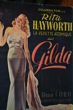FRANKRIJK POSTER KAART FILM MET RITA HAYWORTH 1946, Ophalen, 1940 tot 1960, Ongelopen, Sterren en Beroemdheden