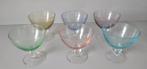 Gekleurd glas o.a. coupes/schaaltes/wijnglazen, Ophalen of Verzenden