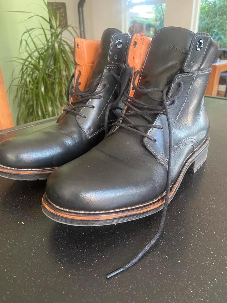 Van Lier herenschoenen maat 40, Kleding | Heren, Schoenen, Zo goed als nieuw, Veterschoenen, Bruin, Ophalen