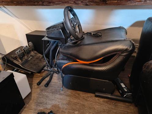 G920 race stuur + shifter en qware stoel, Spelcomputers en Games, Spelcomputers | Overige Accessoires, Zo goed als nieuw, Ophalen