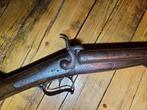 Prachtig antiek vrijgesteld dubbelloops jachtgeweer, Ophalen of Verzenden, Landmacht, Nederland