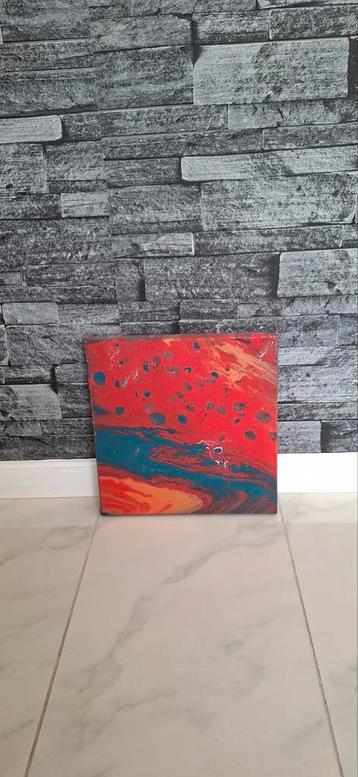 Abstract schilderij - decoratie, 29 x 30 cm beschikbaar voor biedingen