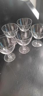 Set van 5 kristallen coupeglazen., Verzamelen, Glas en Borrelglaasjes, Ophalen of Verzenden, Zo goed als nieuw, Overige typen