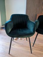 4 eetkamerstoelen velvet groen / fluweel, Ophalen of Verzenden, Zo goed als nieuw, Overige kleuren