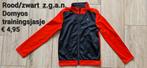 146/152 Zgan zwart/rood trainingsjasje, Ophalen of Verzenden, Zo goed als nieuw, Domyos, Jas