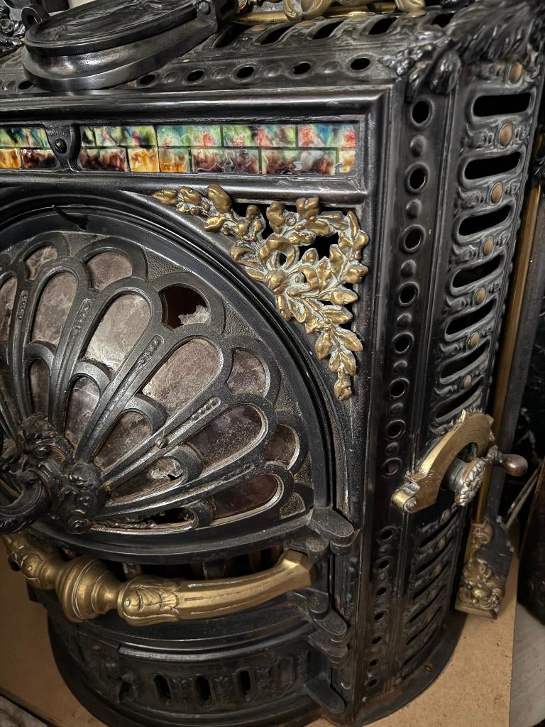 unieke  houtkachel !, Huis en Inrichting, Kachels, Gebruikt, Houtkachel, Hout, Ophalen of Verzenden