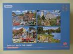 Puzzel Gibson 4 x 500 stukjes, Ophalen, 500 t/m 1500 stukjes, Zo goed als nieuw, Legpuzzel
