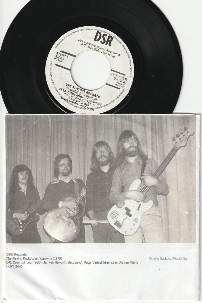 Waalwijk Playing Rockets -NEDERPOP SURF Once, La Comparsa ea, Cd's en Dvd's, Vinyl Singles, Gebruikt, EP, Pop, Ophalen