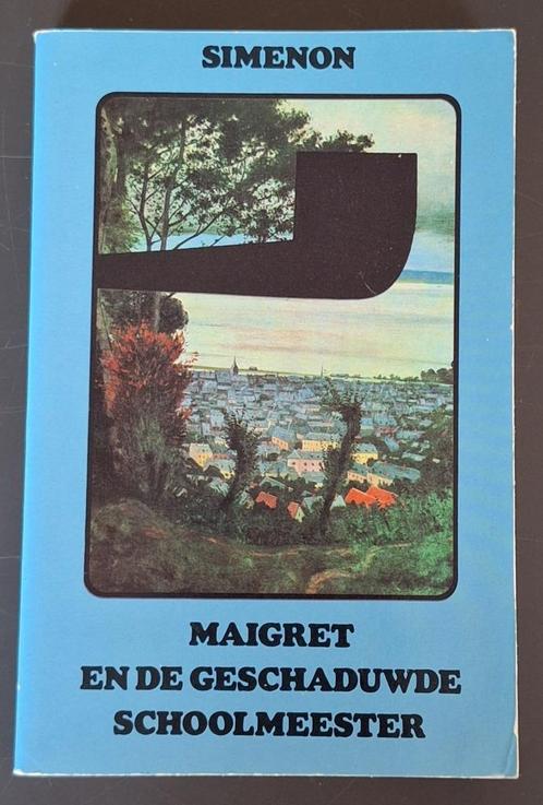 Maigret en de geschaduwde schoolmeester - Georges Simenon, Boeken, Detectives, Gelezen, Ophalen of Verzenden