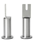 IKEA Boxspring poten, bedpoten RVS 10cm, 8 stuks, nieuwstaat, Huis en Inrichting, Overige kleuren, Tweepersoons, Ophalen of Verzenden