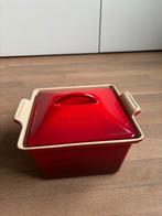 Le Creuset Heritage vierkant, Ophalen, Zo goed als nieuw, Gietijzer, Koekenpan of Braadpan