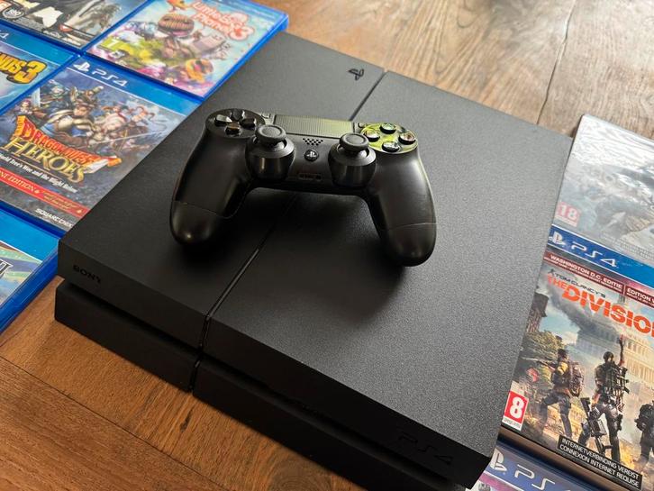 Sony PlayStation 4 - TB met 1 controller en 12 games, Spelcomputers en Games, Spelcomputers | Sony PlayStation 4, Zo goed als nieuw