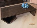 VINTAGE design houten SALONTAFEL jaar 70 80 WÉBÉ Meubel HOEF, Huis en Inrichting, Tafels | Salontafels, Ophalen, Gebruikt, 100 tot 150 cm